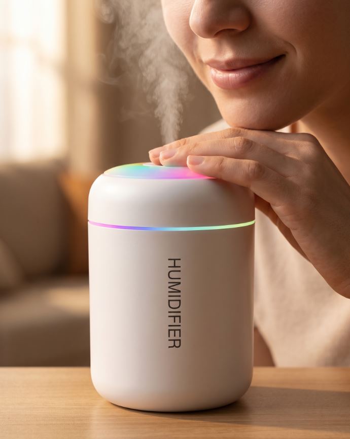 MistBloom — Ultrasonic Desktop Humidifier & Aroma Diffuser