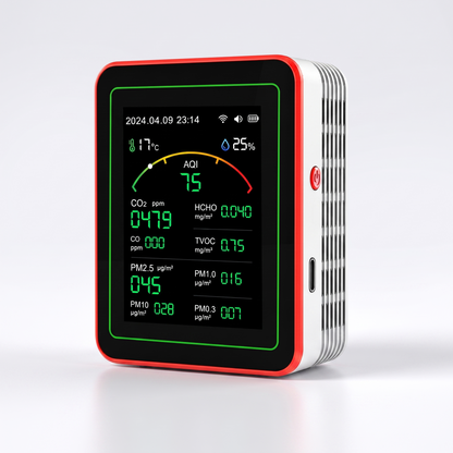 Larkspire AirSense air quality monitor studio shot